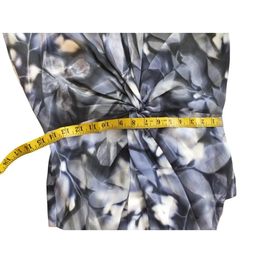 BANANA REPUBLIC x PIECE & CO - SILK SLEEVELESS LONG BLUE DRESS 4